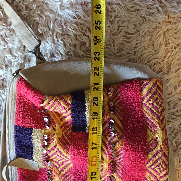 🍁Free People suede boho travel bag - Picture 9 of 10
